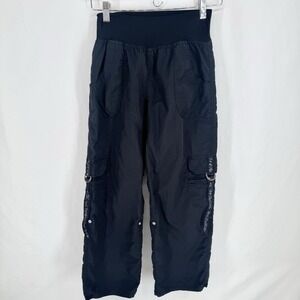 Vintage Zumba Cargo Parachute Dance Pants M Fitness Convertible Y2K Streetwear